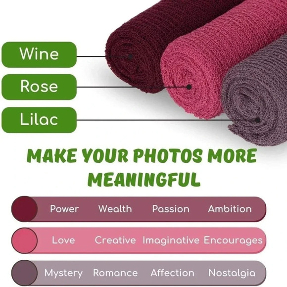 Set of 3 newborn photography  wraps - Picture 4 of 5